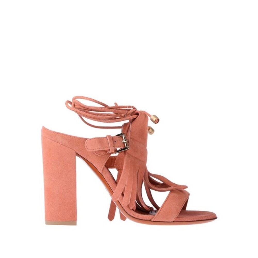 Santoni Suede Lace Up the Leg Sandal